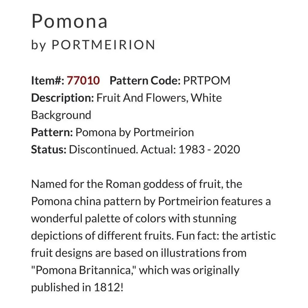 Portmeirion Pomona Napkin Rings Set/5